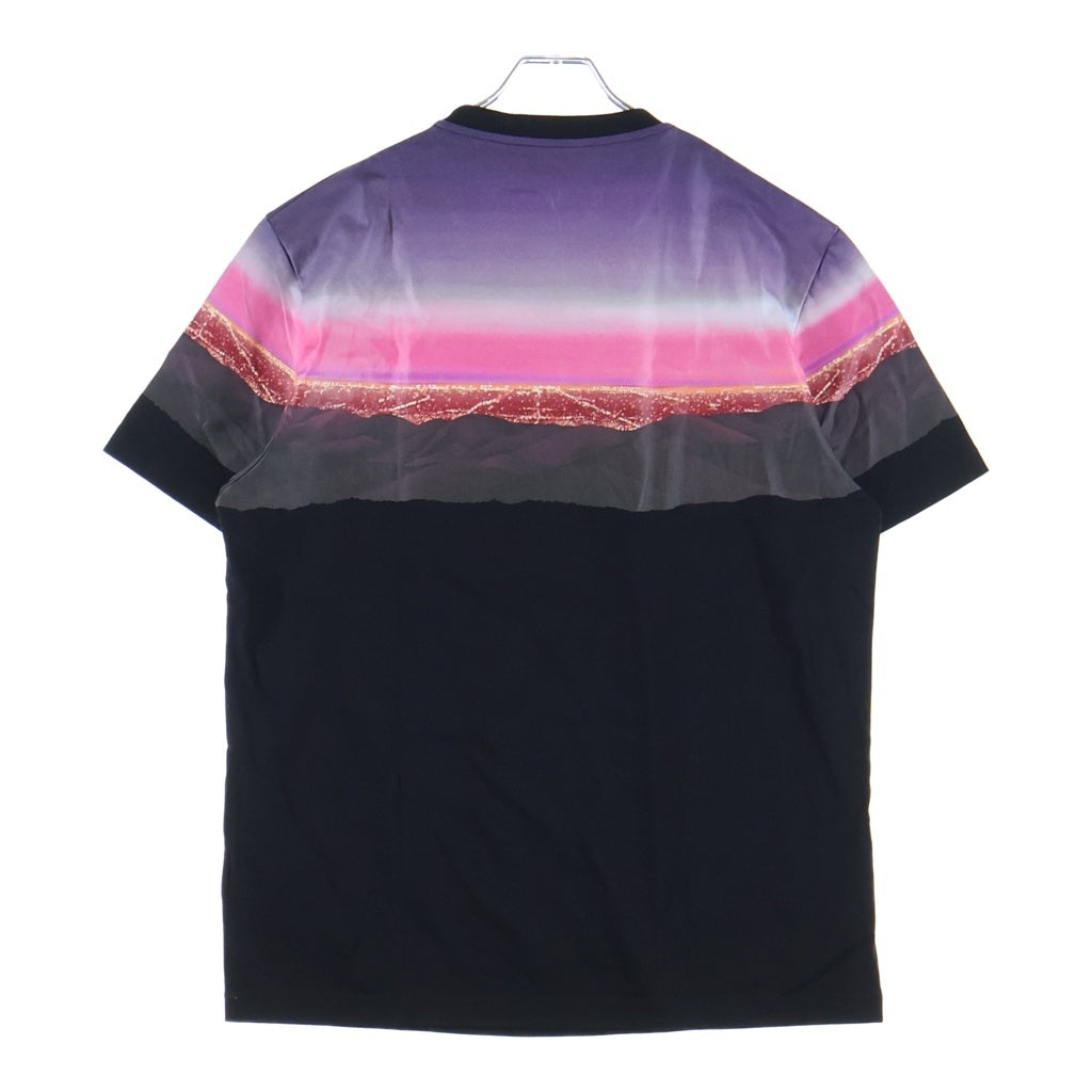 VERSACE(ヴェルサーチ) Hill Print Logo ヒルプリント ロゴTシャツ ブラック 1012926