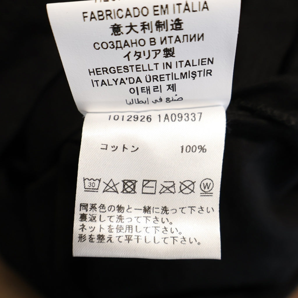 VERSACE(ヴェルサーチ) Hill Print Logo ヒルプリント ロゴTシャツ ブラック 1012926