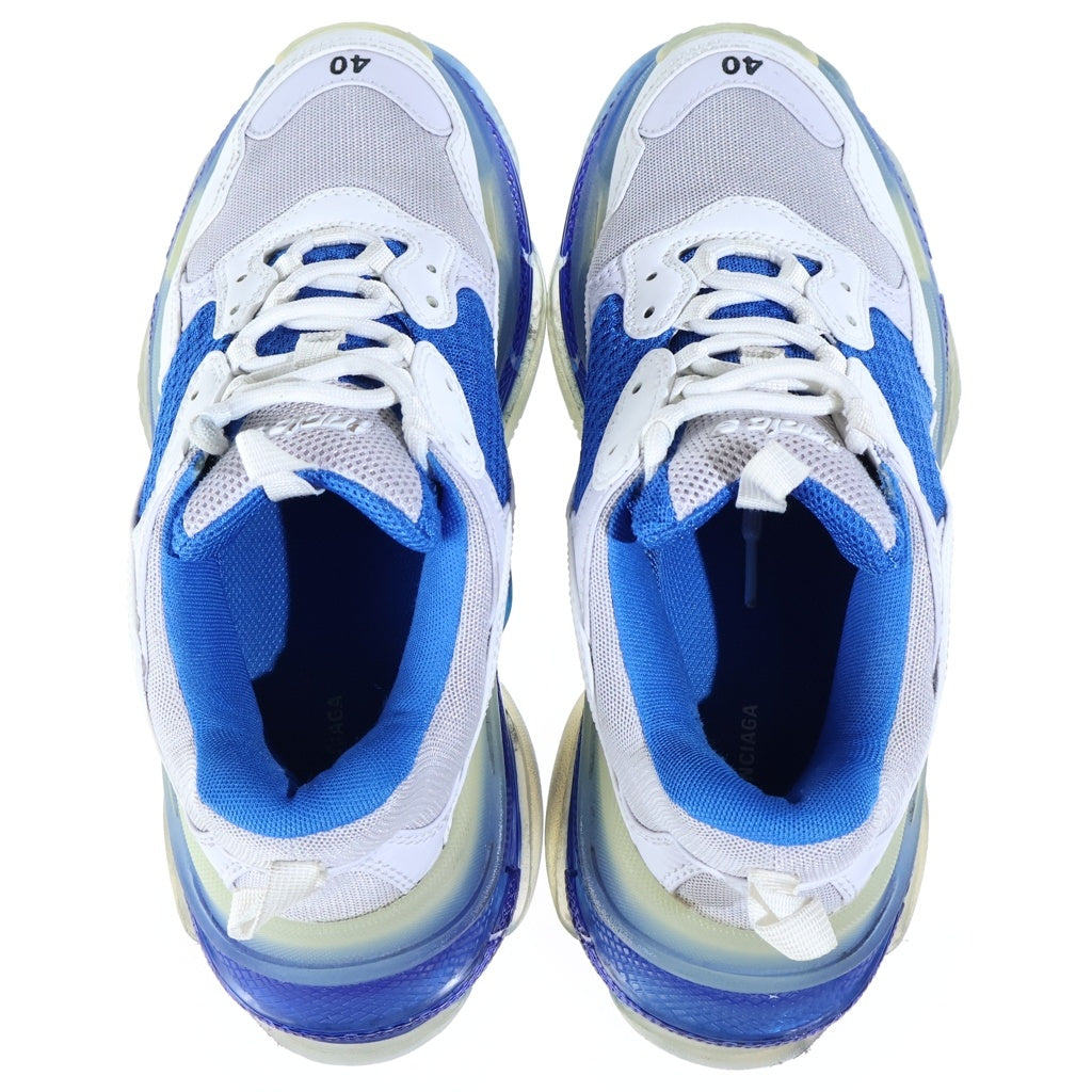 BALENCIAGA(バレンシアガ) Triple 541624",Triple S White Blueトリプルエス ローカットスニーカー ブルー 541624""