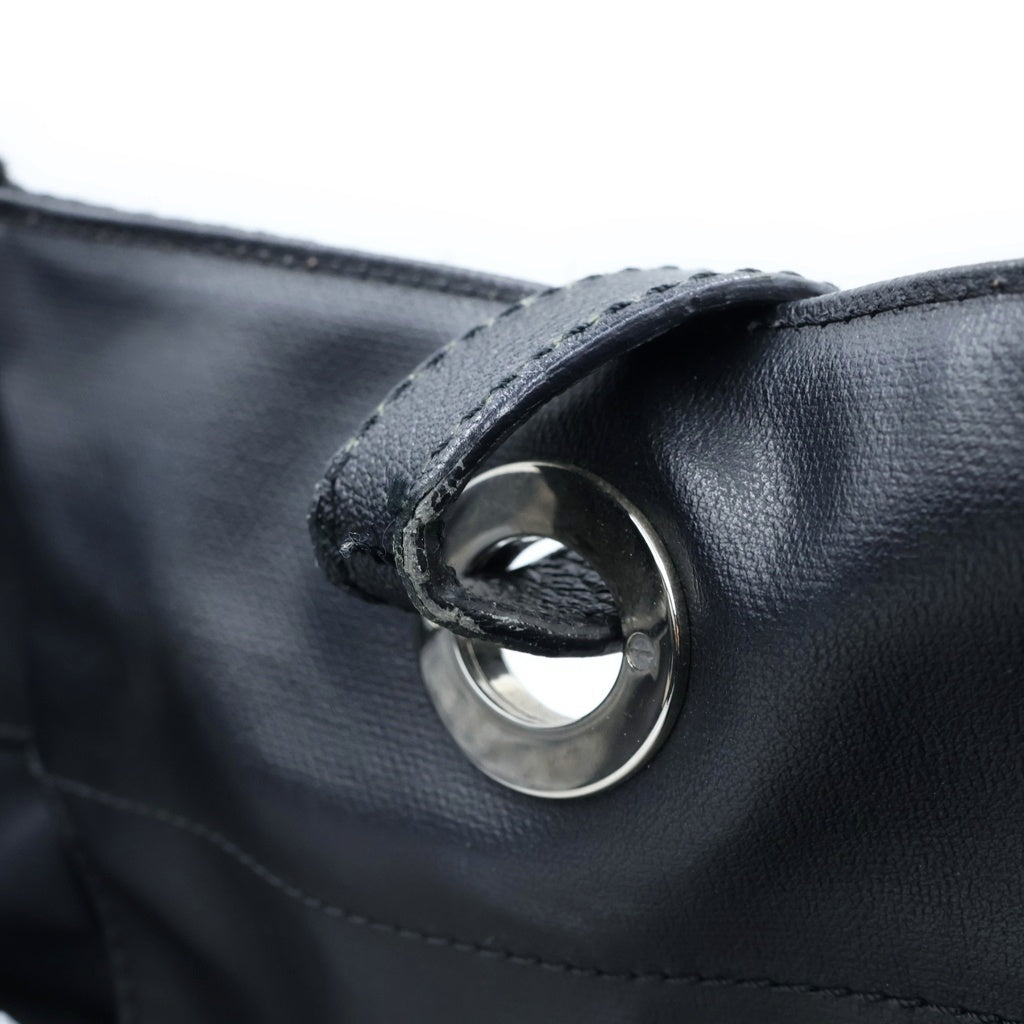 CHANEL(シャネル) パリビアリッツMM 11番台 トートバッグ ハンドバッグ ブラック レザー A34209 シルバー金具 レディース