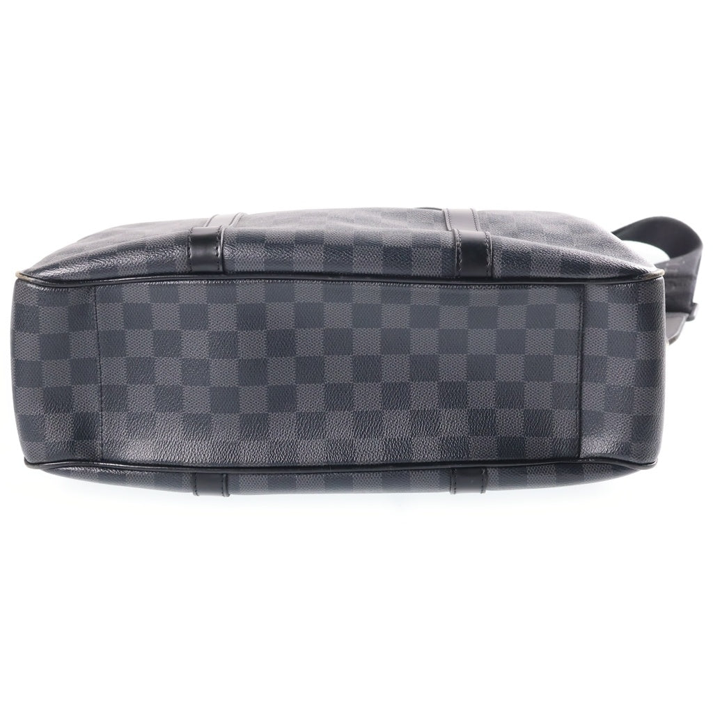 LOUIS VUITTON(ルイヴィトン) ダミエ・グラフィット タダオ ハンドバッグ トートバッグ ショルダーバッグ ブラック PVC×レザー N51192