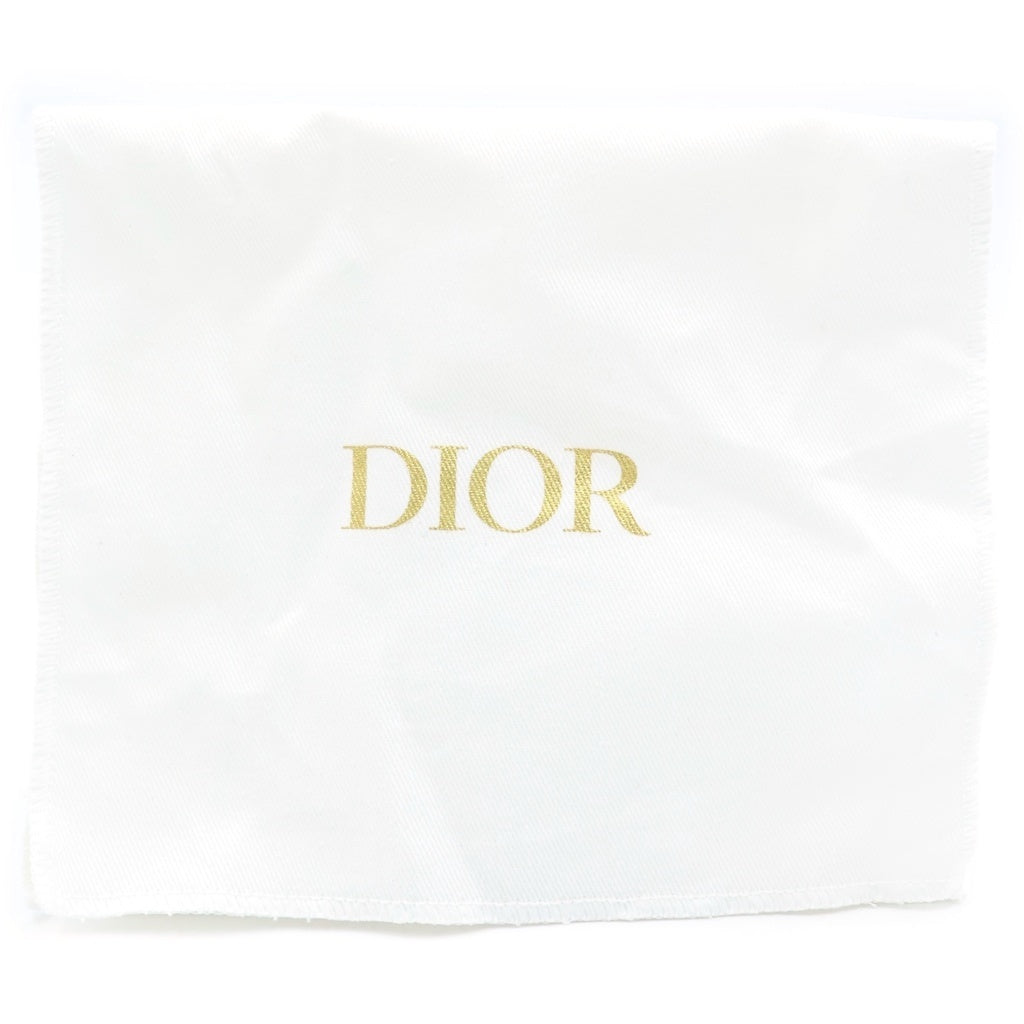 Christian Dior(クリスチャンディオール) カロ ダリア コンパクトウォレット 二つ折り財布 ベージュ レザー ゴールド金具 レディース