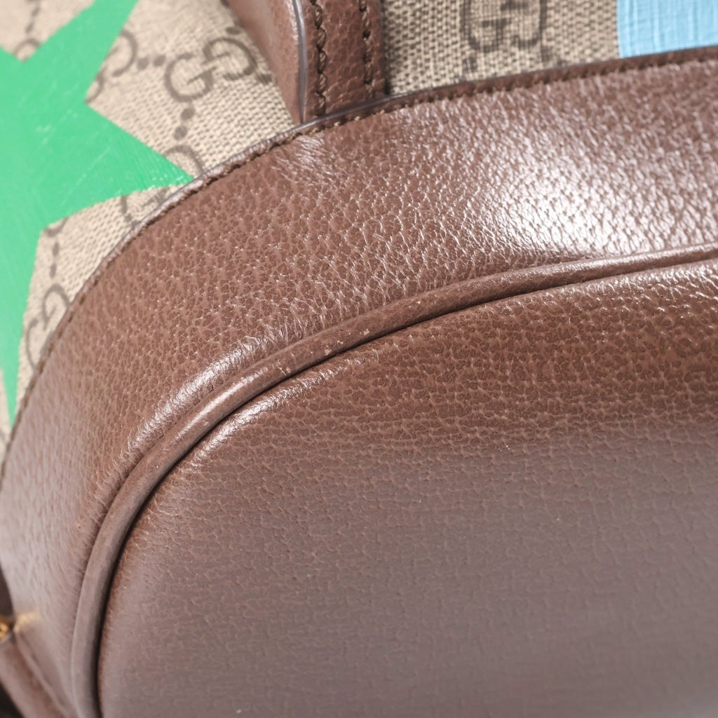 GUCCI(グッチ) リュック バックパック GGスプリーム インターロッキングG キャンバス レザー ベージュ/ブラウン 674147 レディース