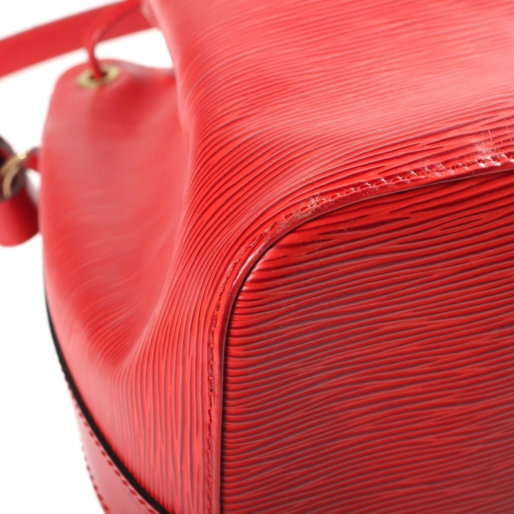 LOUIS VUITTON(ルイヴィトン) エピ プチ ノエ PVC レザー ハンドバッグ ショルダーバッグ 巾着バッグ カスティリアンレッド M44107 レディース
