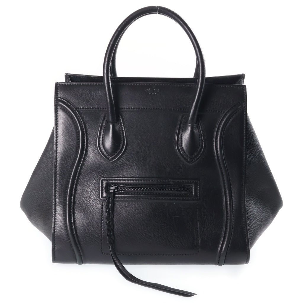 CELINE(セリーヌ) ラゲージ ファントム トートバック ハンドバック レザー ブラック レディース