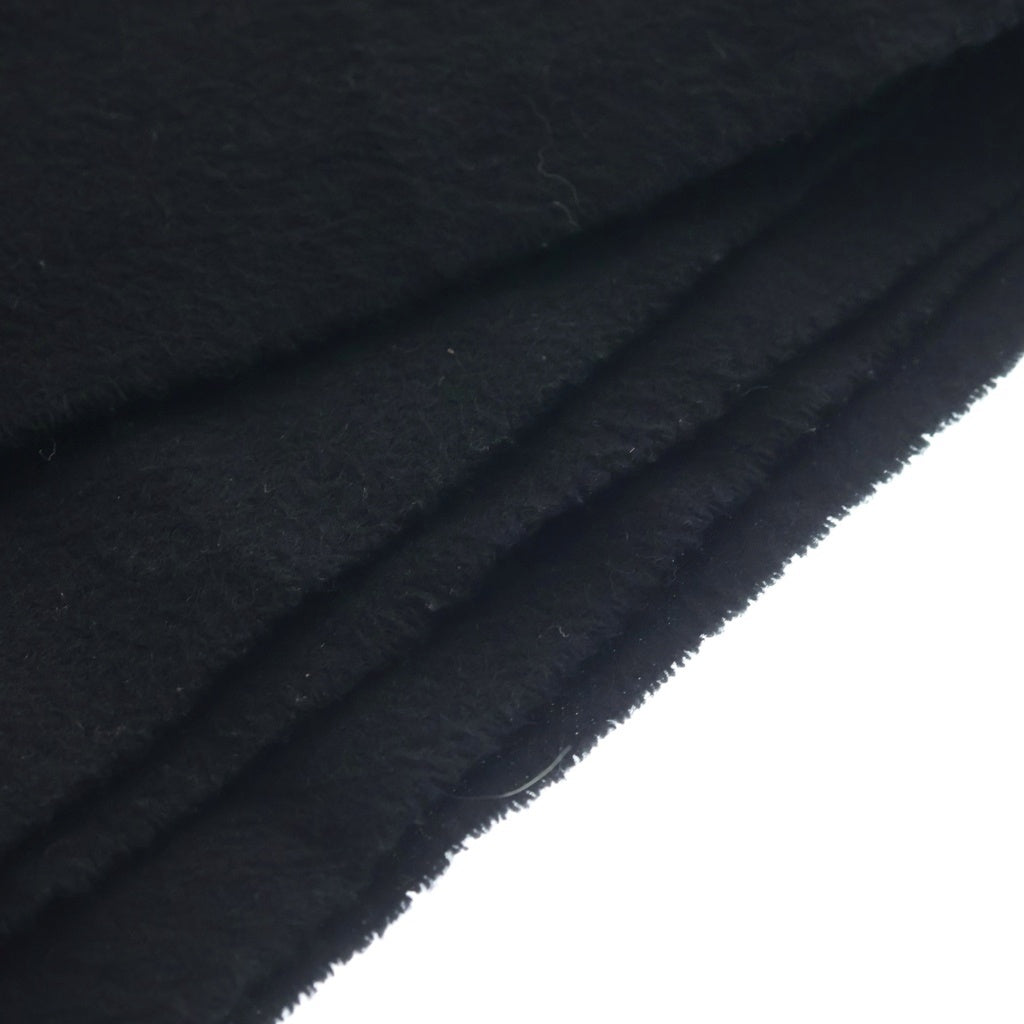 HERMES(エルメス) ロゴタグ ショール マフラー 無地 ブラック カシミア