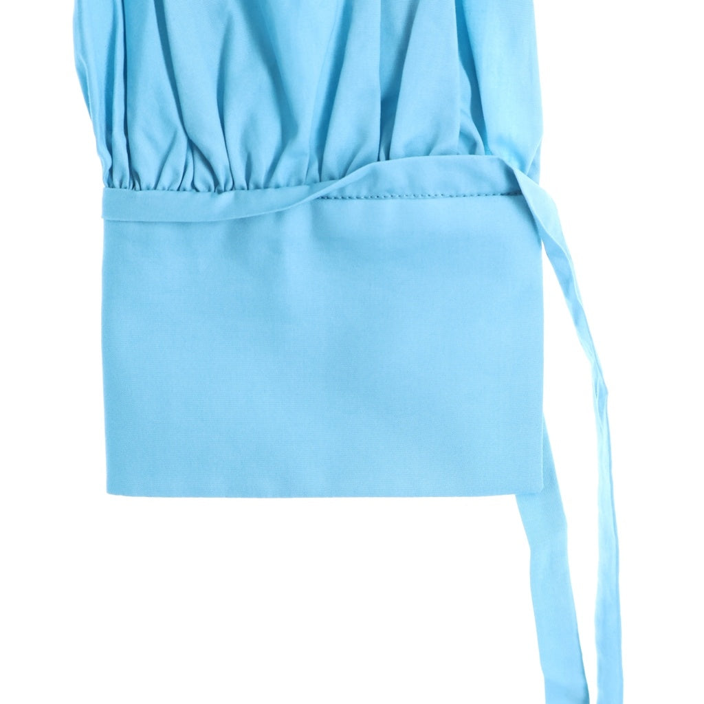 Max Mara(マックスマーラ) スキッパー ギャザー フレアワンピース ライトブルー #36 23122114326 レディース