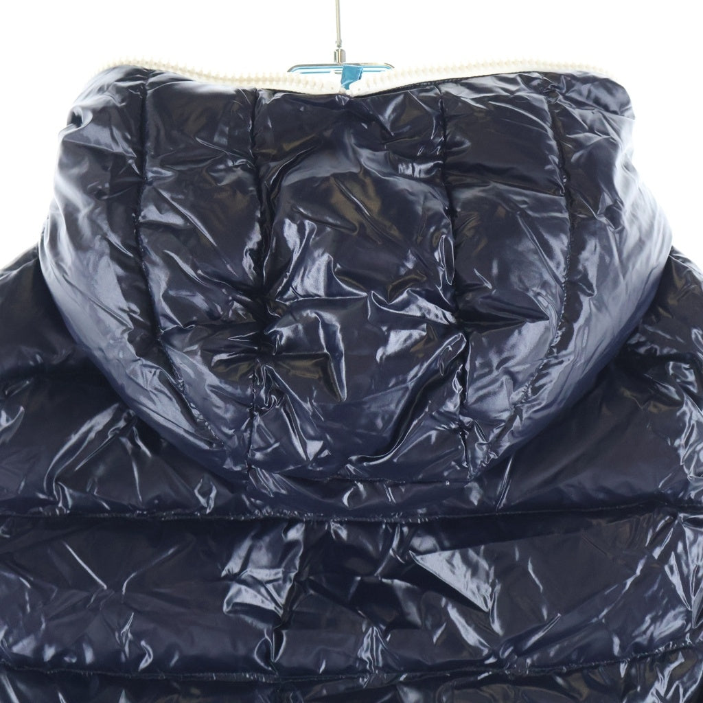 DUVETICA(デュベティカ) フーデッド ダウンベスト ナイロン ネイビー/ターコイズブルー 182-U.2261N00/1035.R