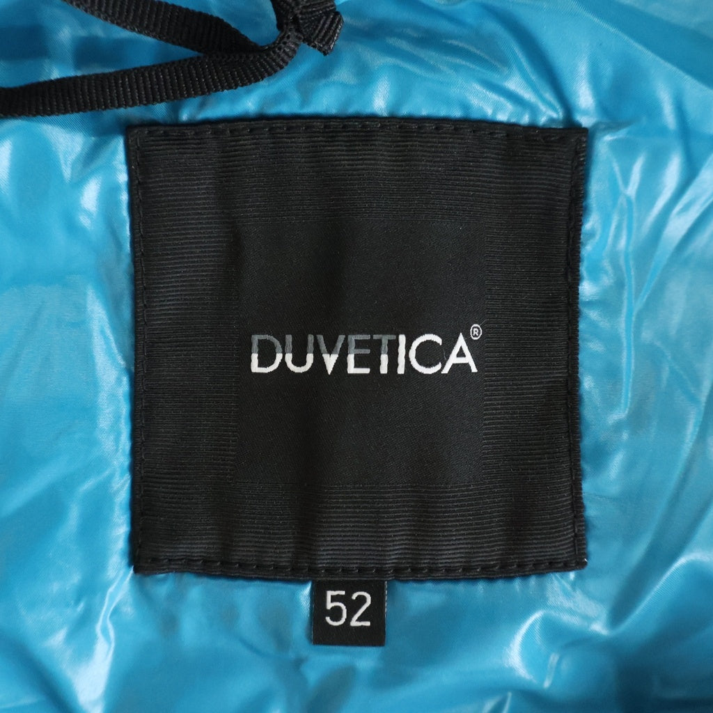 DUVETICA(デュベティカ) フーデッド ダウンベスト ナイロン ネイビー/ターコイズブルー 182-U.2261N00/1035.R