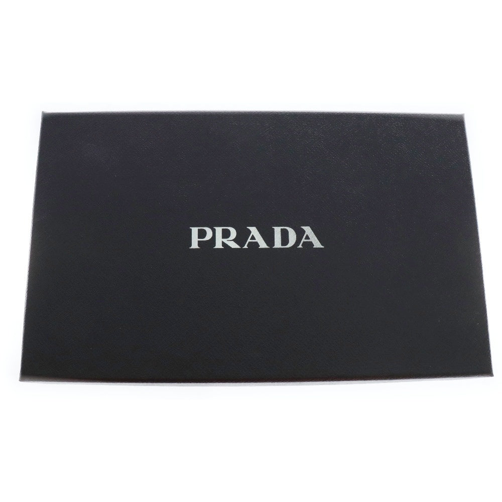 PRADA(プラダ) トラベルドキュメントケース ラウンドジップ長財布 ウォレット ブラック レザー