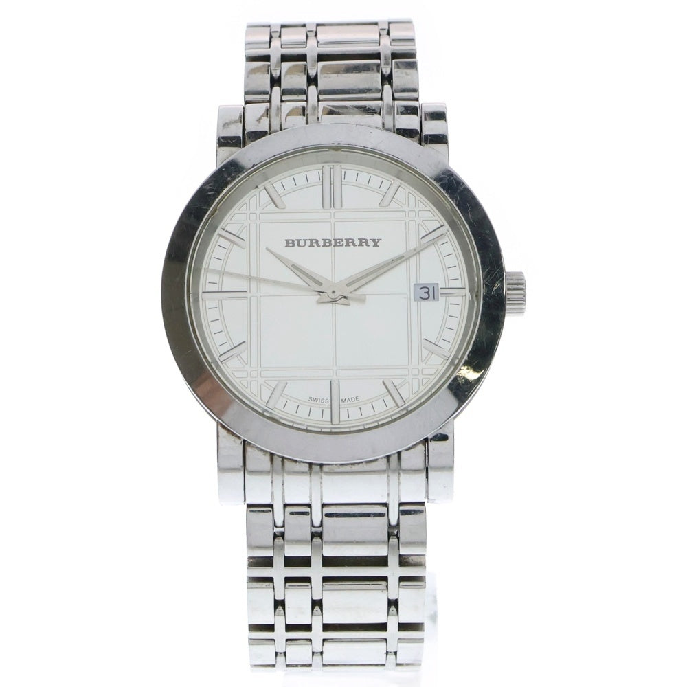 BURBERRY(バーバリー) BU1350 シルバー文字盤 ステンレス SS/QZ クォーツ 腕時計 メンズ
