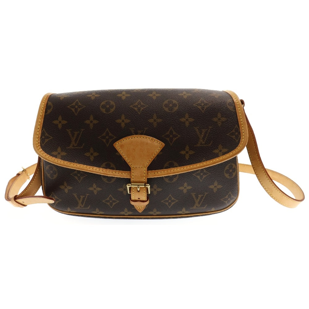 LOUIS VUITTON(ルイヴィトン) モノグラム ソローニュ レザー ショルダーバッグ ブラウン レディース M42250