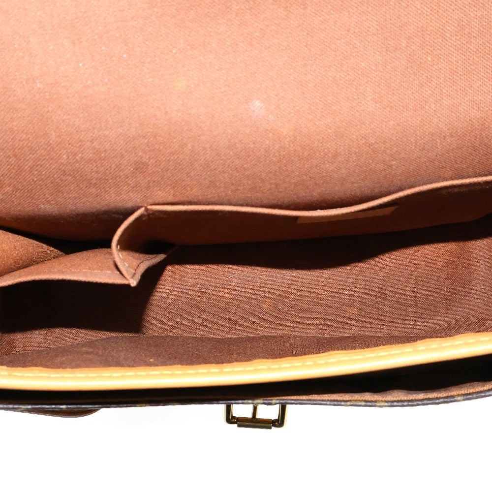 LOUIS VUITTON(ルイヴィトン) モノグラム ソローニュ レザー ショルダーバッグ ブラウン レディース M42250
