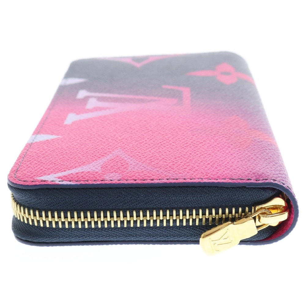LOUIS VUITTON(ルイヴィトン) モノグラム スプリングインザシティ ジッピー・ウォレット 長財布 ミッドナイト フューシャ ピンク×ネイビー ゴールド金具 RFID M81349