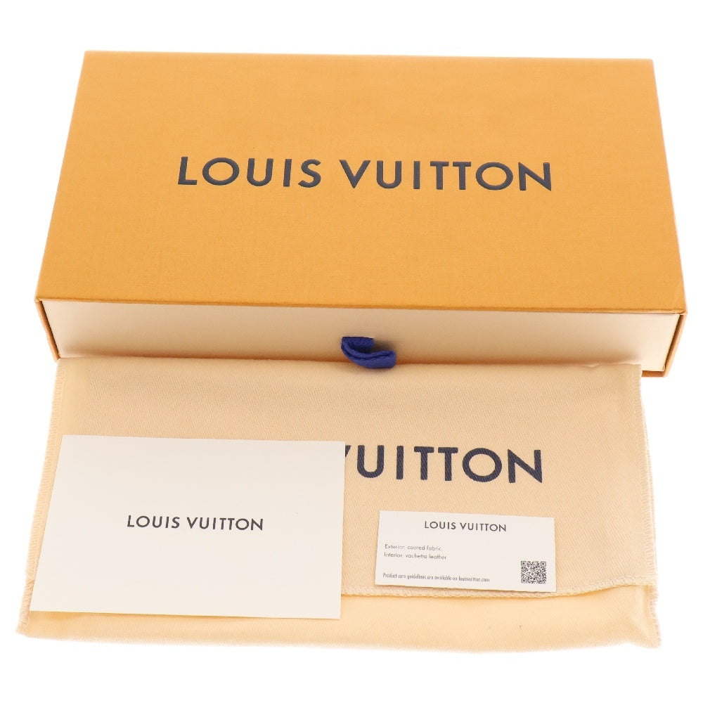 LOUIS VUITTON(ルイヴィトン) モノグラム スプリングインザシティ ジッピー・ウォレット 長財布 ミッドナイト フューシャ ピンク×ネイビー ゴールド金具 RFID M81349