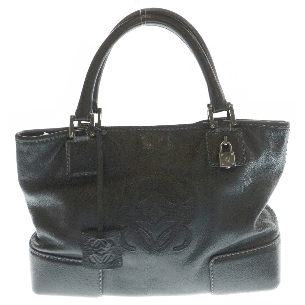 LOEWE(ロエベ) アナグラム レザーハンドバッグ ブラック