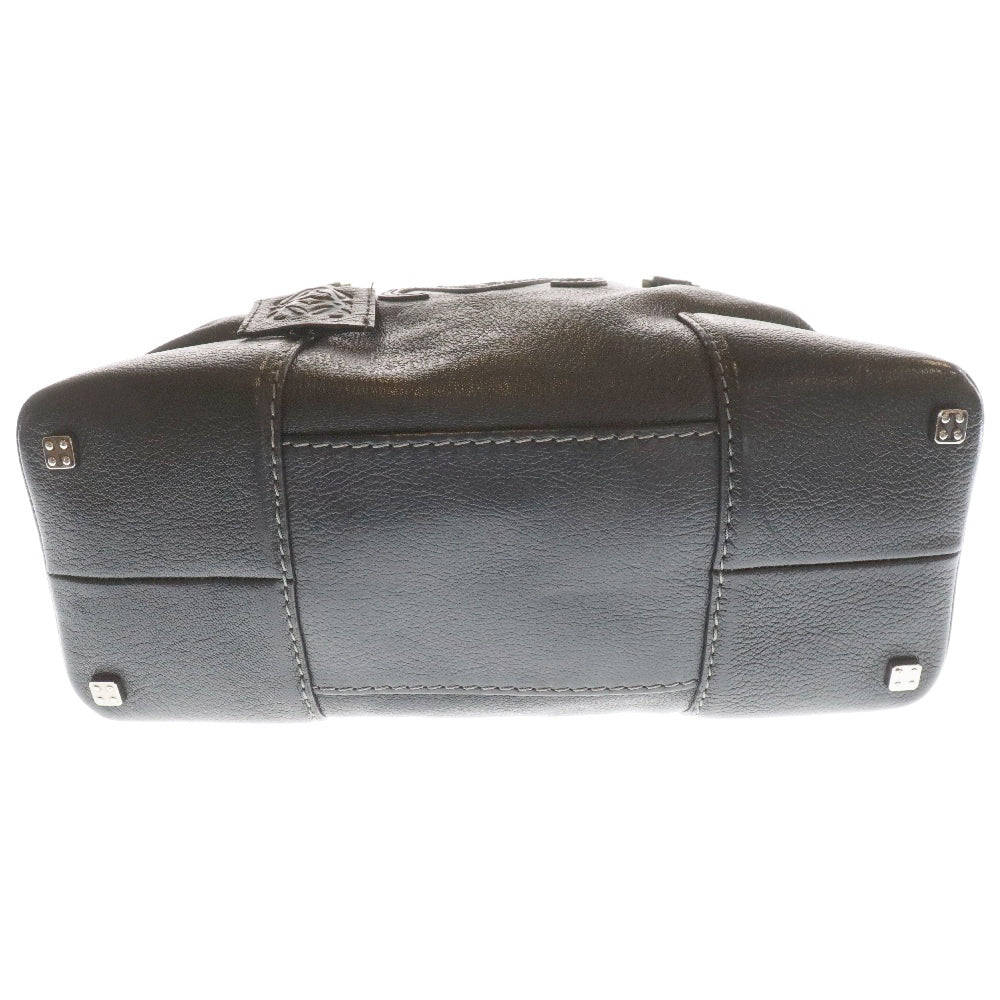 LOEWE(ロエベ) アナグラム レザーハンドバッグ ブラック