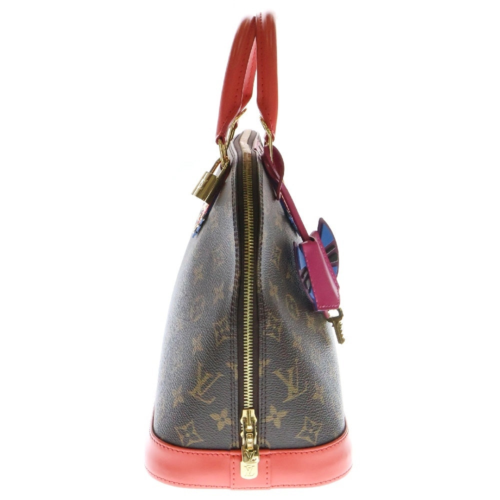LOUIS VUITTON(ルイヴィトン) モノグラム トーテムアルマPM フラミンゴ ハンドバッグ ブラウン ゴールド金具 レザー×PVC M41659