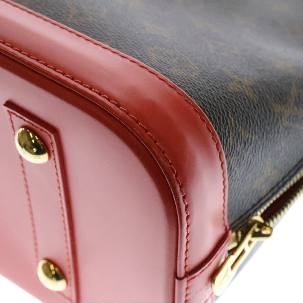 LOUIS VUITTON(ルイヴィトン) モノグラム トーテムアルマPM フラミンゴ ハンドバッグ ブラウン ゴールド金具 レザー×PVC M41659