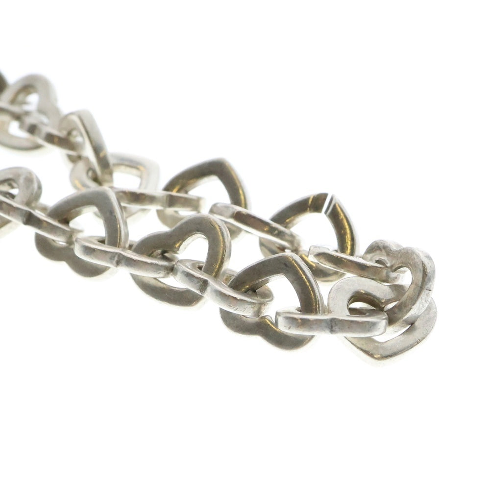 TIFFANY&Co(ティファニー) ハートリンク ブレスレット Au750×Ag925 ゴールド×シルバー アクセサリー