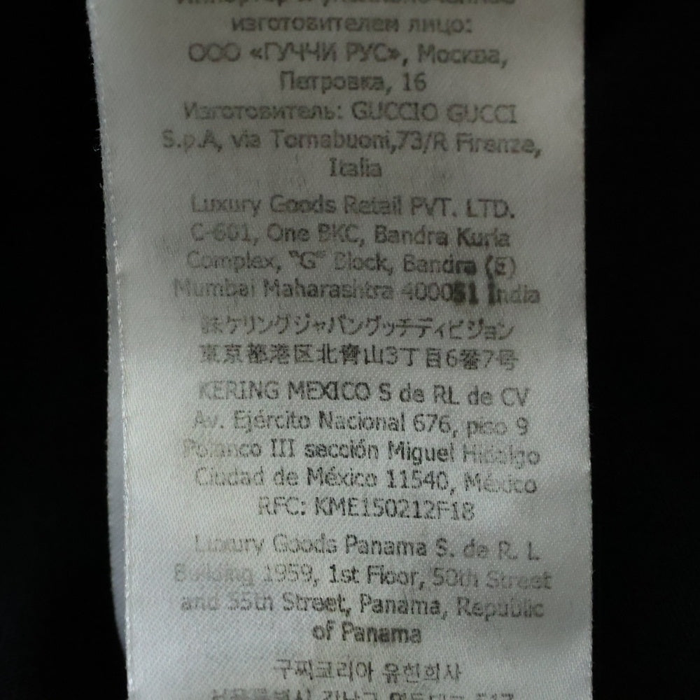 GUCCI(グッチ) 3D 1921Logo プリント Tシャツ ブラック コットン 771758