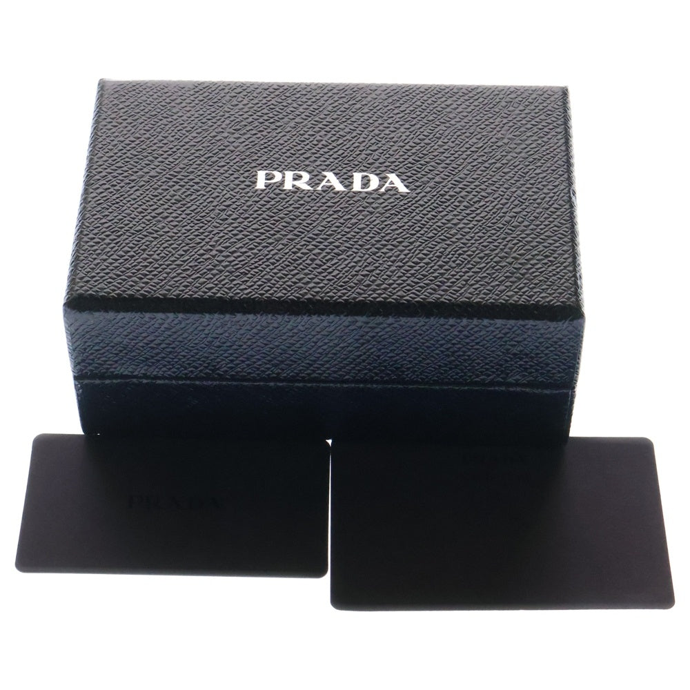 PRADA(プラダ) サフィアーノフィオッコ リボン コンパクトウォレット 三つ折り財布 ピンク レザー 1MH021