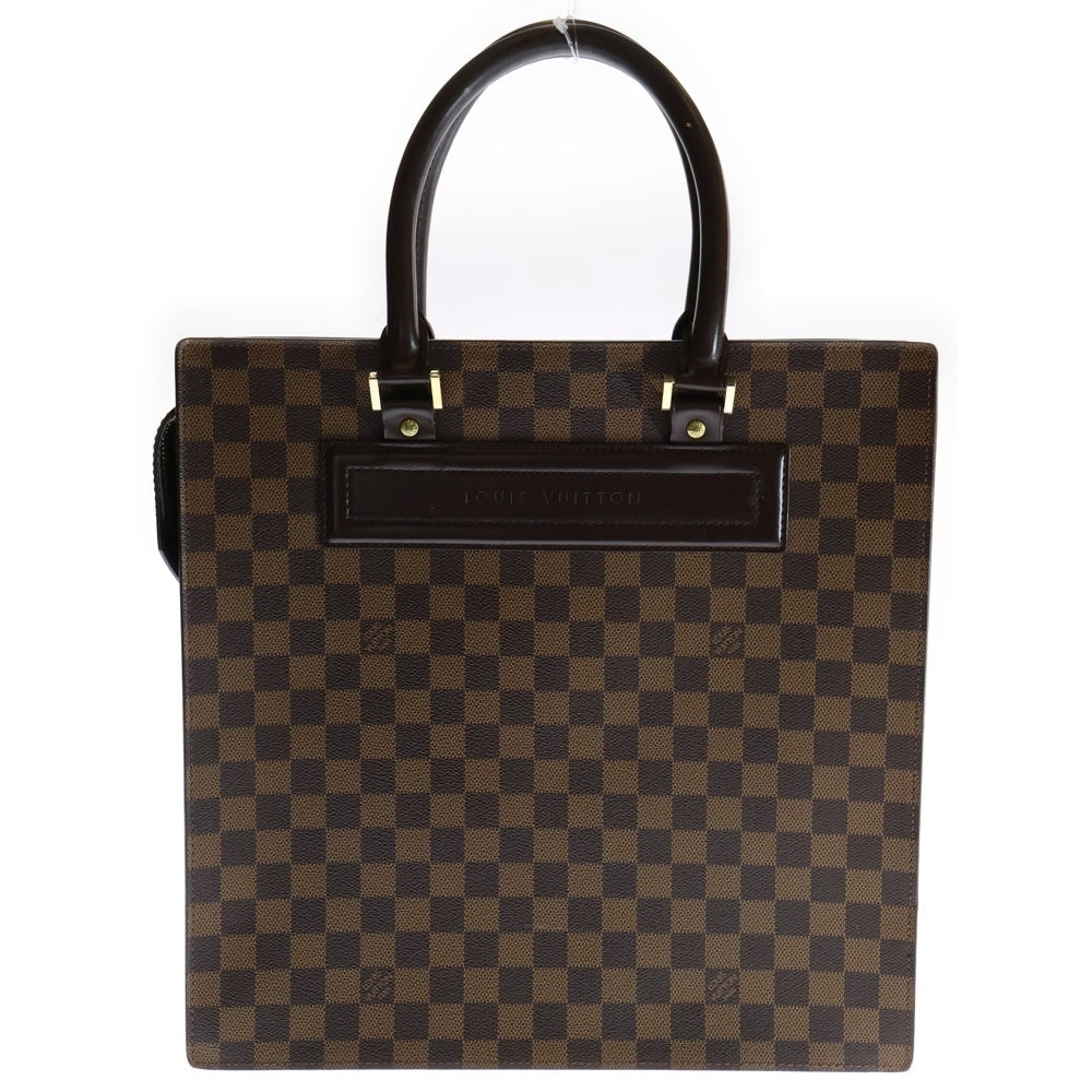 LOUIS VUITTON(ルイヴィトン) ヴェニスGM ダミエエベヌ PVC レザー ハンド トートバッグ ゴールド金具 ブラウン N51146