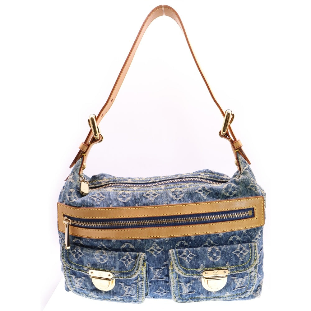 LOUIS VUITTON(ルイヴィトン) モノグラムデニム バギーPM M95049 ブルー ワンショルダーバッグ