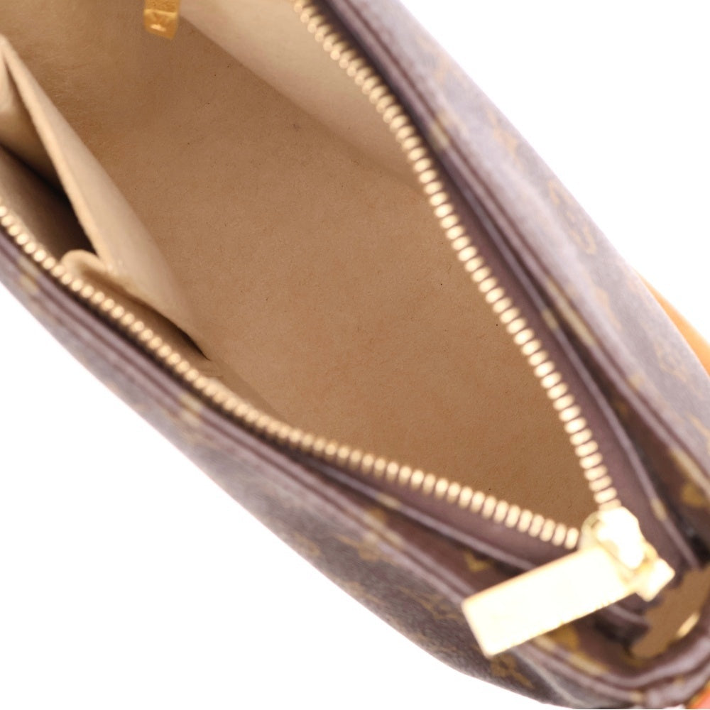 LOUIS VUITTON(ルイヴィトン) ルーピングMM モノグラム PVC レザー 2WAY ハンド ワンショルダーバッグ ブラウン ゴールド金具 M51146 FL1001