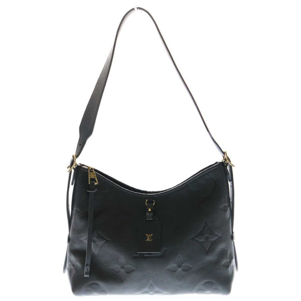 LOUIS VUITTON(ルイヴィトン) モノグラムアンプラント キャリーオールジップNM ブラック ノワール レザー ショルダーバッグ M46288