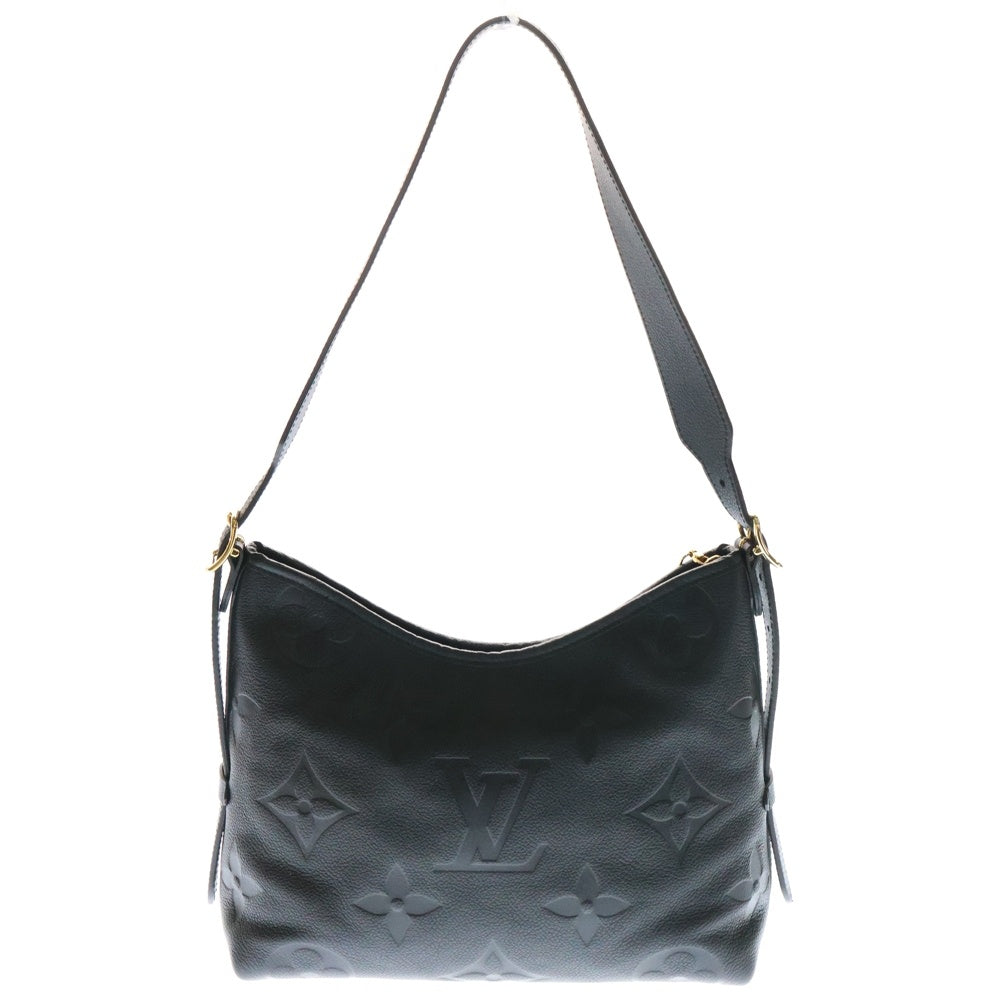 LOUIS VUITTON(ルイヴィトン) モノグラムアンプラント キャリーオールジップNM ブラック ノワール レザー ショルダーバッグ M46288