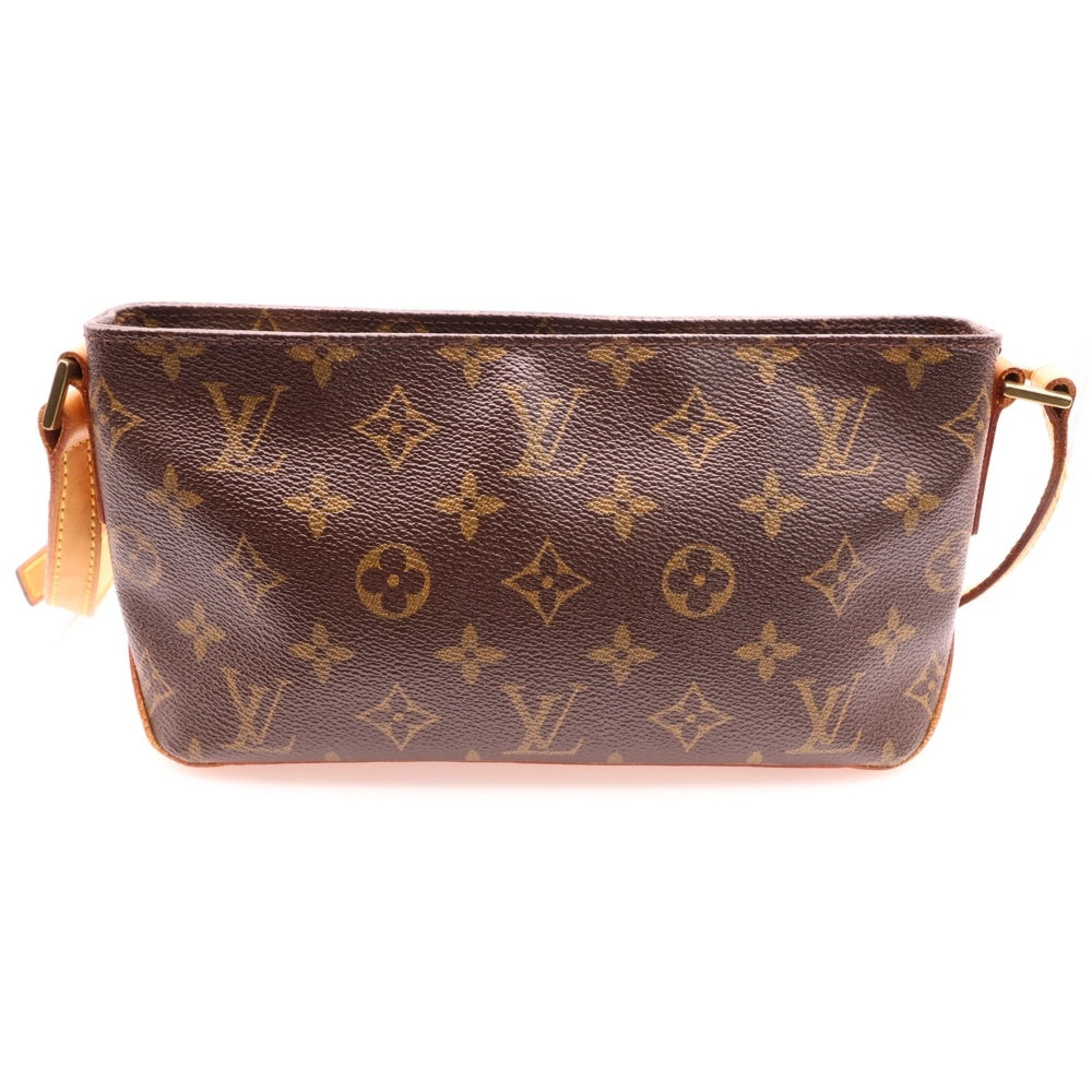 LOUIS VUITTON(ルイヴィトン) モノグラム トロター ショルダーポシェット ショルダーバッグ ミニバッグ ブラウン ゴールド金具 レザー×PVC M51240
