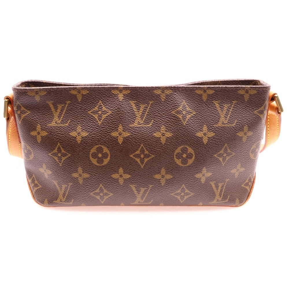 LOUIS VUITTON(ルイヴィトン) モノグラム トロター ショルダーポシェット ショルダーバッグ ミニバッグ ブラウン ゴールド金具 レザー×PVC M51240