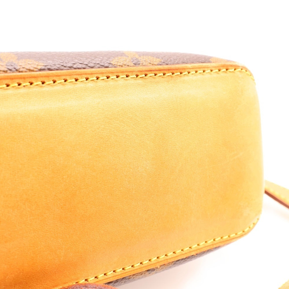 LOUIS VUITTON(ルイヴィトン) モノグラム トロター ショルダーポシェット ショルダーバッグ ミニバッグ ブラウン ゴールド金具 レザー×PVC M51240
