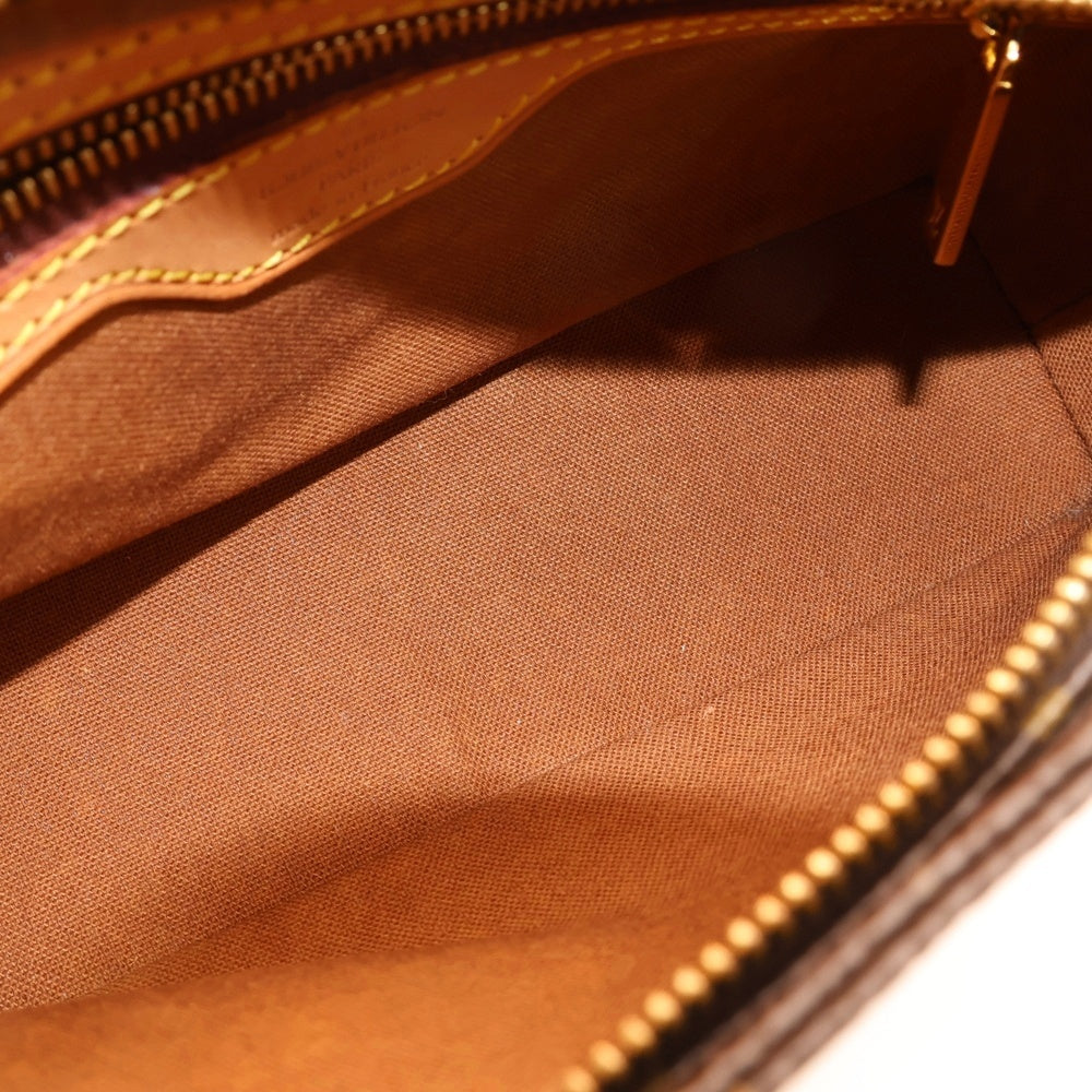 LOUIS VUITTON(ルイヴィトン) モノグラム トロター ショルダーポシェット ショルダーバッグ ミニバッグ ブラウン ゴールド金具 レザー×PVC M51240