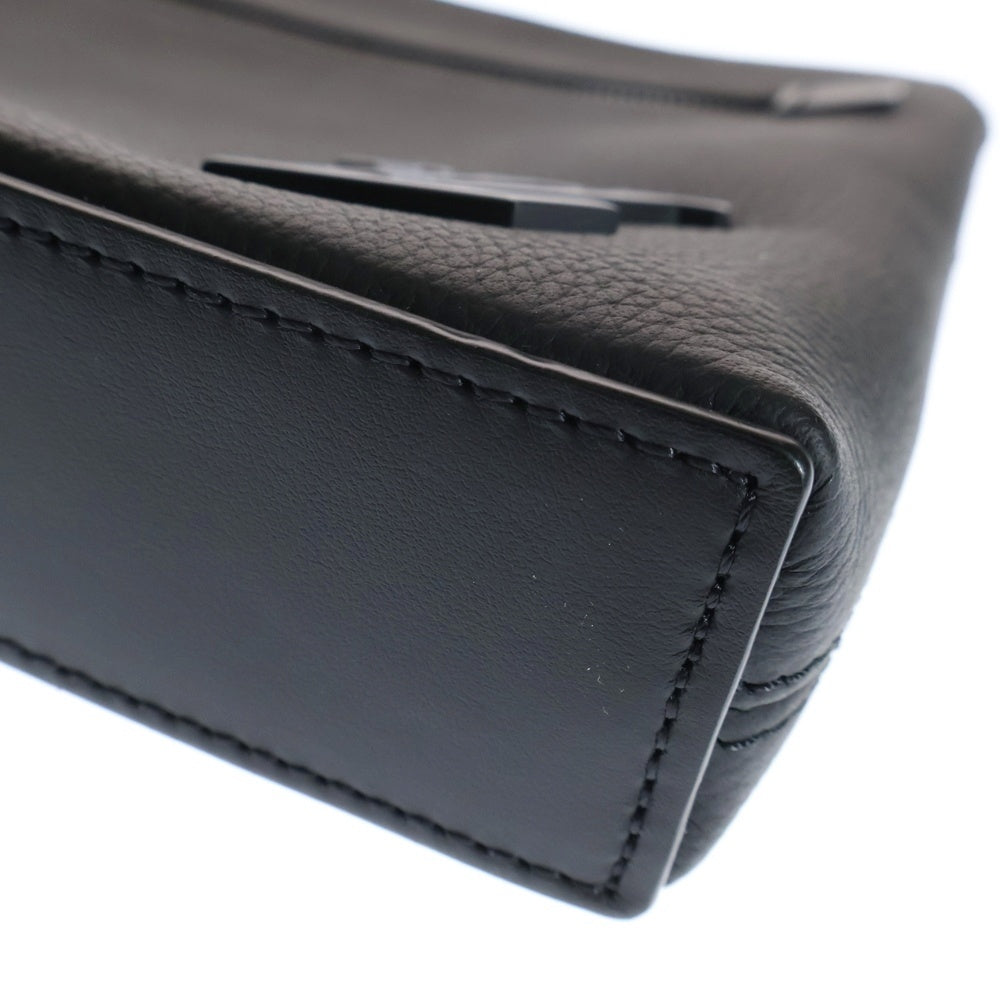 LOUIS VUITTON(ルイヴィトン) LVアエログラム レザークラッチバッグ ポシェット ブラック M69837