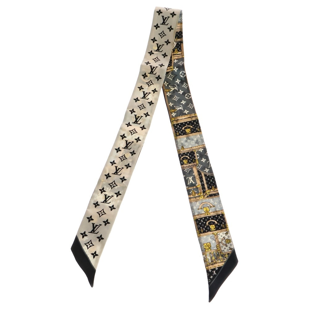 LOUIS VUITTON(ルイヴィトン) バンドーBB レッツゴー モノグラム スカーフ ブラック×ホワイト M76442