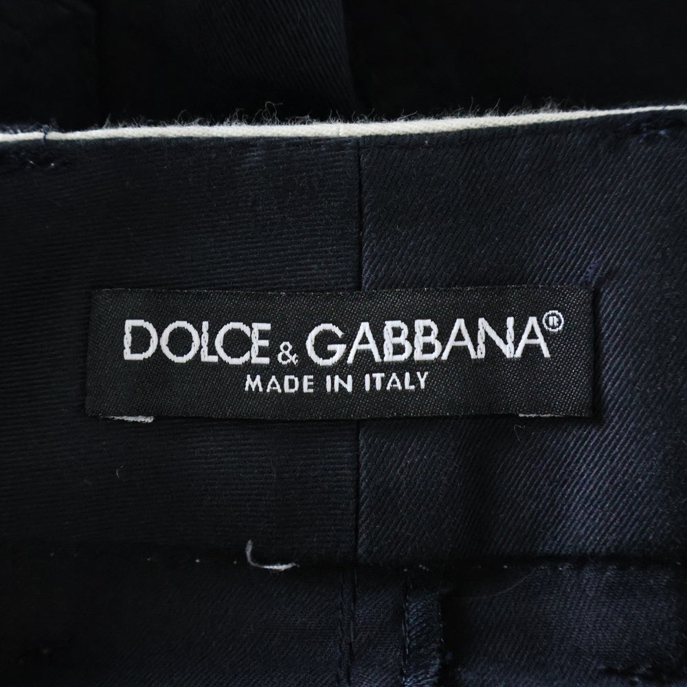DOLCE & GABBANA(ドルチェアンドガッバーナ) ストライプ スリットスカート レディース ブラック F4273T