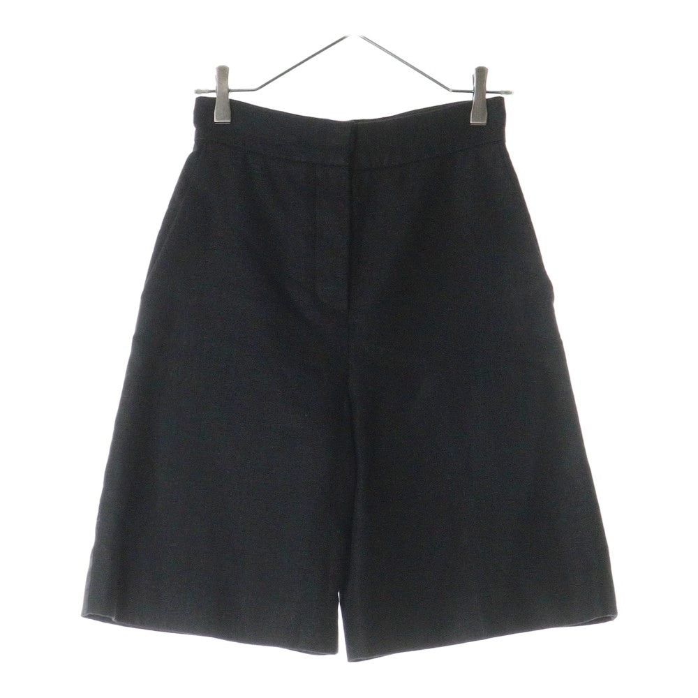 Chloe(クロエ) リネン ノータック スラックス ハーフ ショートパンツ ブラック レディース 6SSH01-6S048