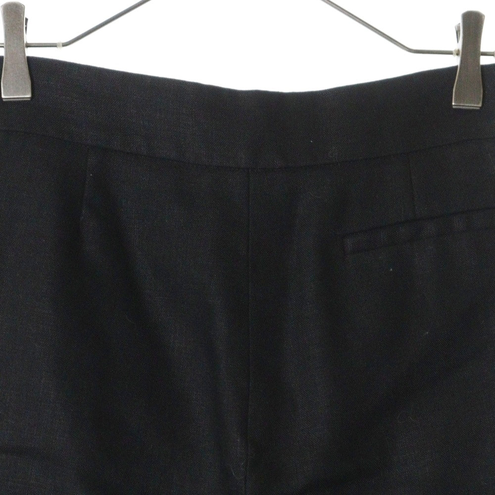 Chloe(クロエ) リネン ノータック スラックス ハーフ ショートパンツ ブラック レディース 6SSH01-6S048
