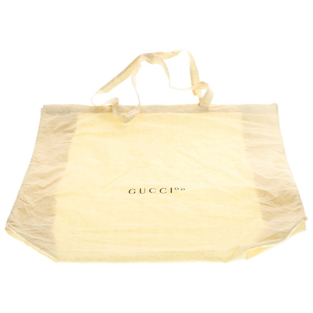 GUCCI(グッチ) GGスプリーム バッグパック リュックサック ベージュ×ブラック シルバー金具 PVC×レザー 406370