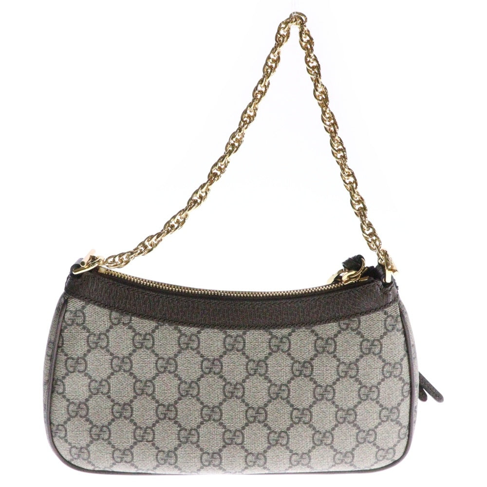GUCCI(グッチ) GGスプリーム オフィディア スモール 2way ショルダーバッグ ハンドバッグ ブラウン PVCレザー 735132