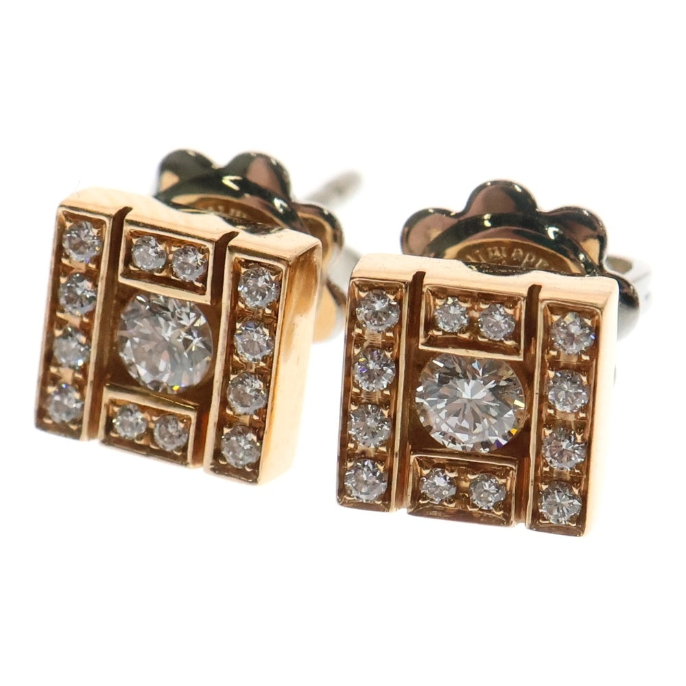DAMIANI(ダミアーニ) ベルエポック スクエアダイヤモンド ピアス Au750 ゴールド ジュエリー アクセサリー