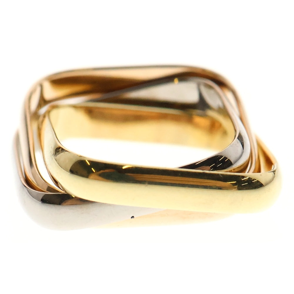 Cartier(カルティエ) トリニティ クッション リング Au750YG/PG/WG イエローゴールド ピンクゴールド ホワイトゴールド 57 指輪 ジュエリー アクセサリー