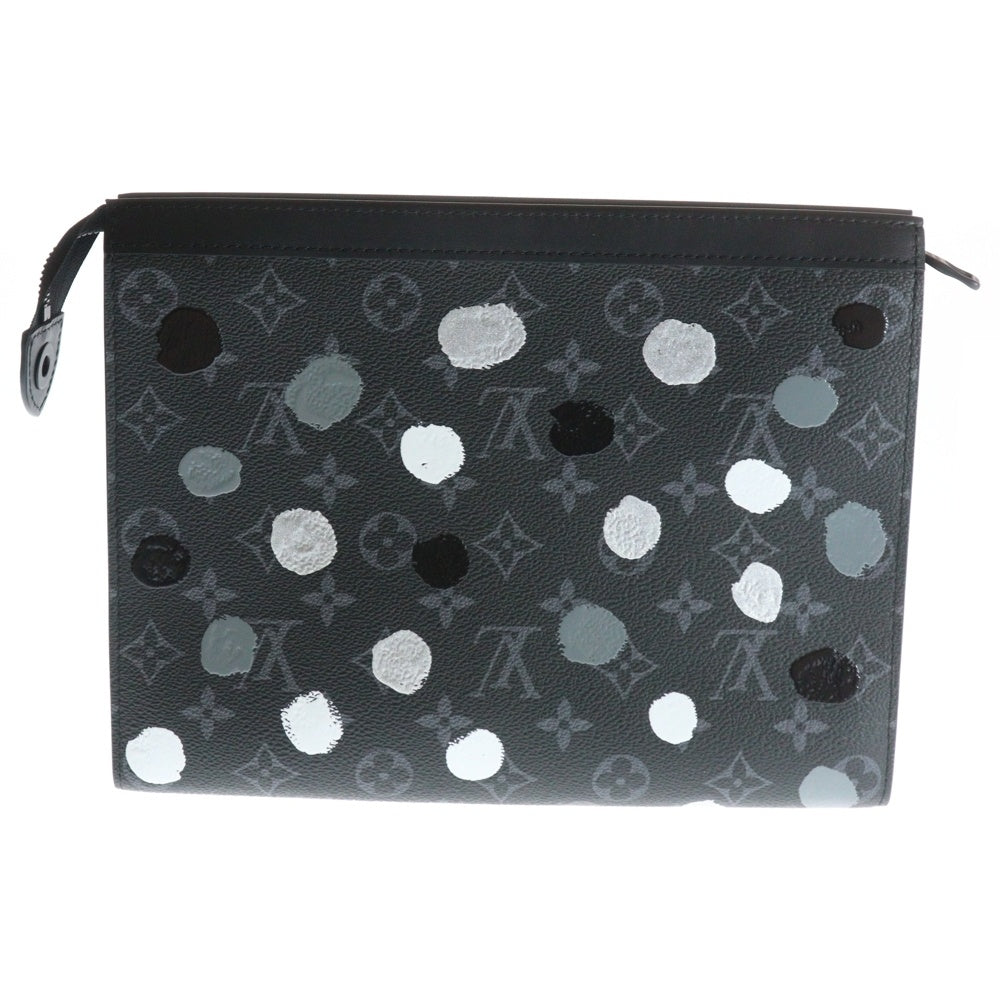 LOUIS VUITTON(ルイヴィトン) LV×YK ポシェット・ヴォワヤージュ ブラック PVC クラッチバッグ セカンドバッグ M81934