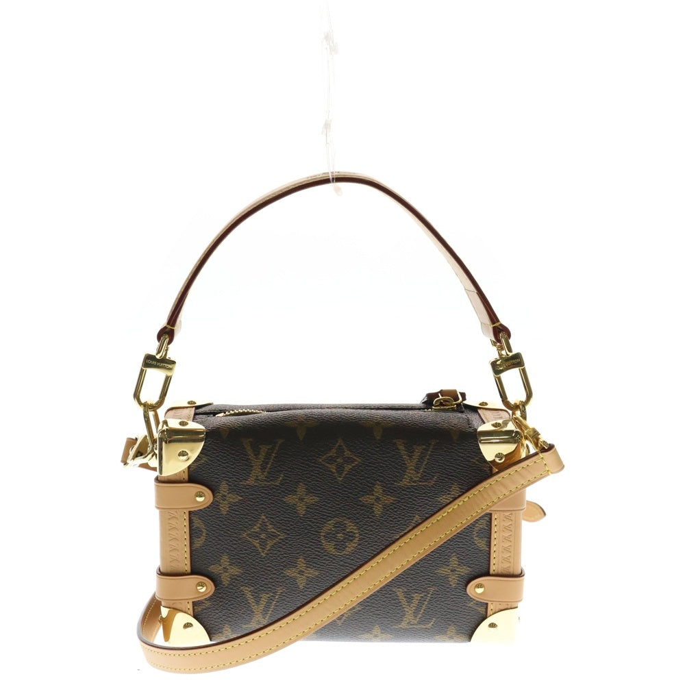 LOUIS VUITTON(ルイヴィトン) サイドトランク PM モノグラム PVC レザー 2WAY ハンド ショルダーバッグ ゴールド金具 ブラウン M46815