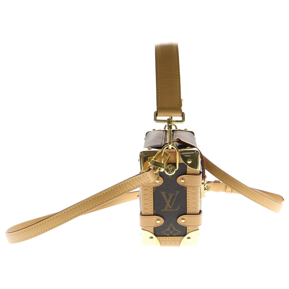 LOUIS VUITTON(ルイヴィトン) サイドトランク PM モノグラム PVC レザー 2WAY ハンド ショルダーバッグ ゴールド金具 ブラウン M46815