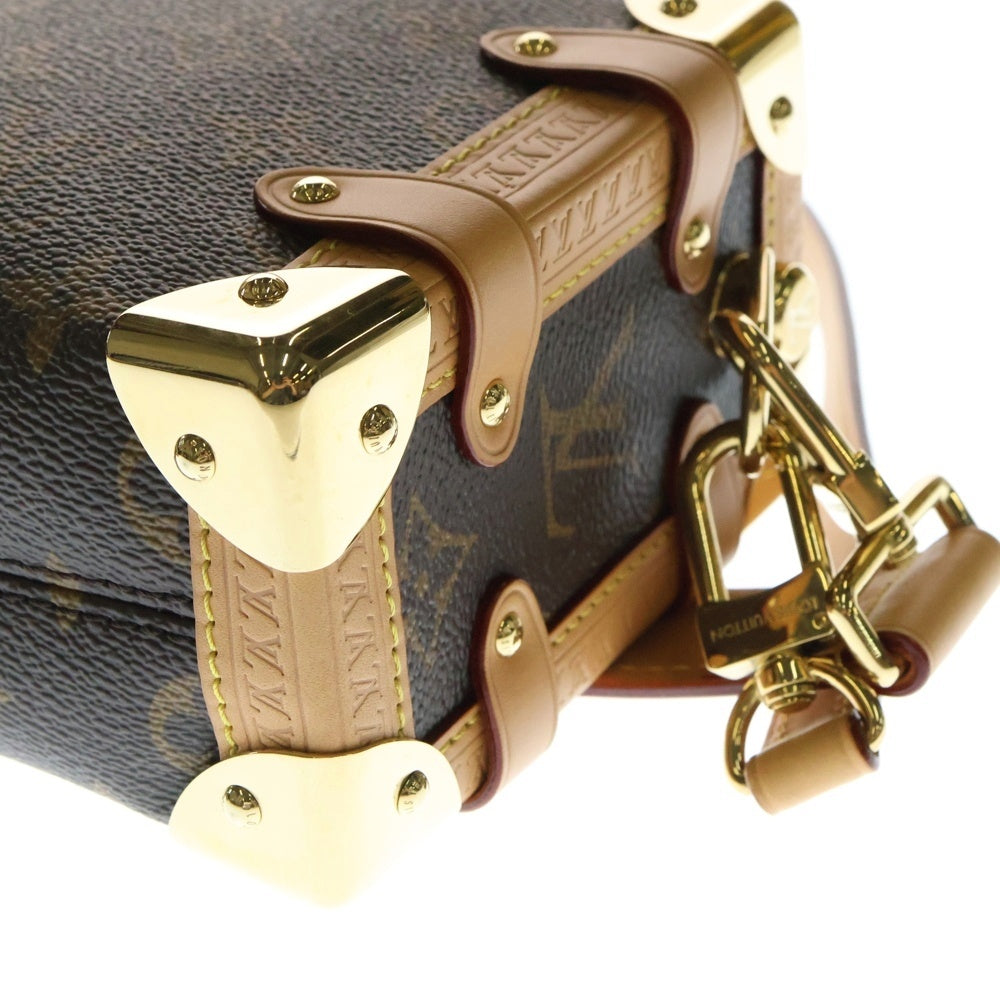 LOUIS VUITTON(ルイヴィトン) サイドトランク PM モノグラム PVC レザー 2WAY ハンド ショルダーバッグ ゴールド金具 ブラウン M46815