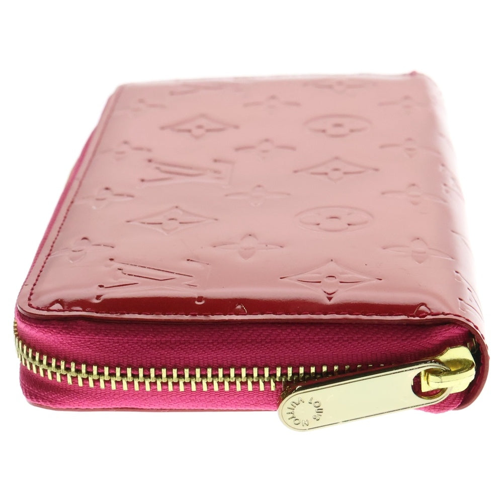 LOUIS VUITTON(ルイヴィトン) ヴェルニ ラウンドファスナー長財布 ロングウォレット カードケース ピンク ゴールド金具 パテント M9147F