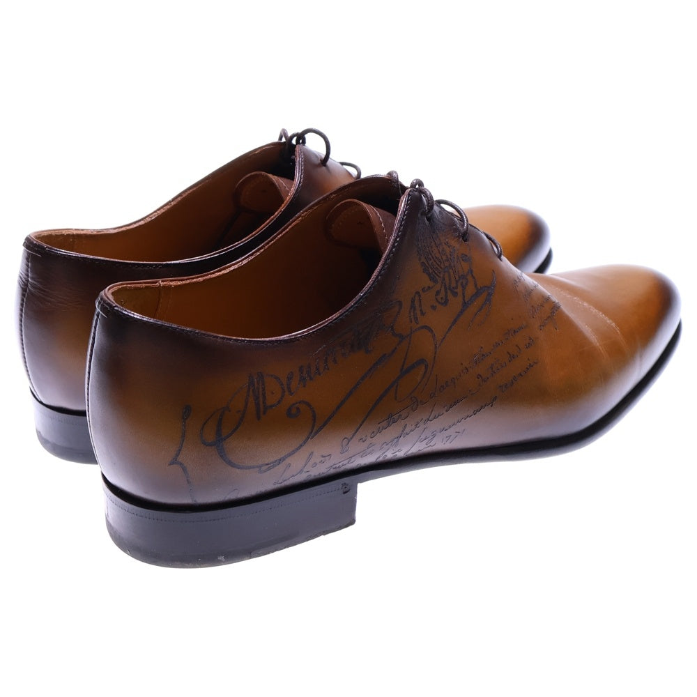 Berluti(ベルルッティ) スクリット カリグラフィ パティーヌ レザー レースアップ ローカット ドレスシューズ ブラウン